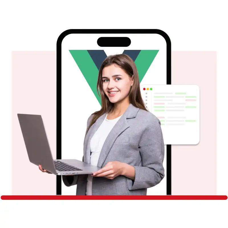 <p>Transform your user experience with our Vue.js development services</p>