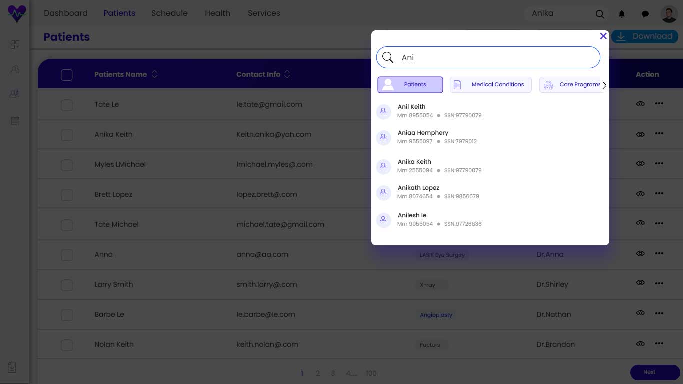 AI virtual assistant screen